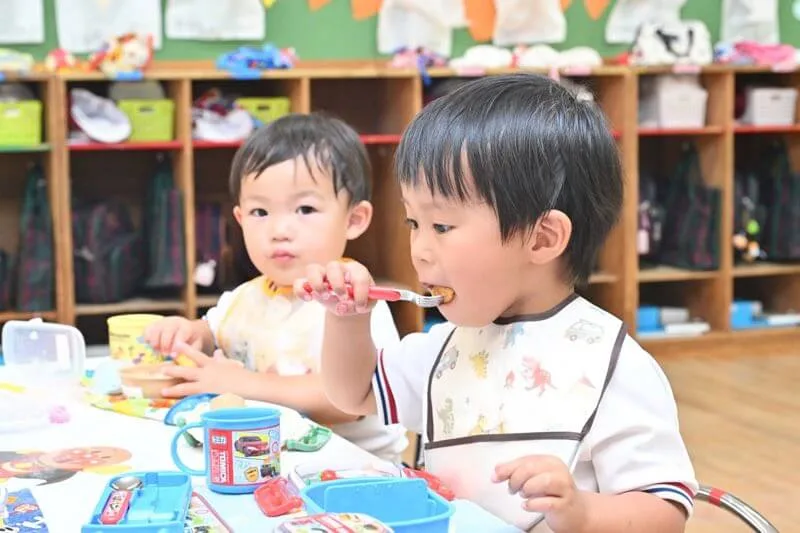 園の1日 給食の画像