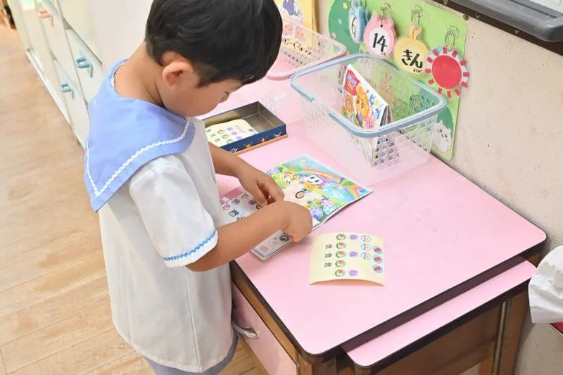 園の1日 登園準備の画像