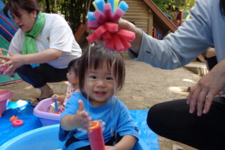 今年最後の水遊び（つき組）