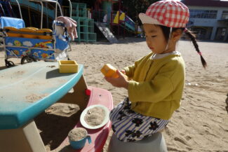 園庭にて（そら組）