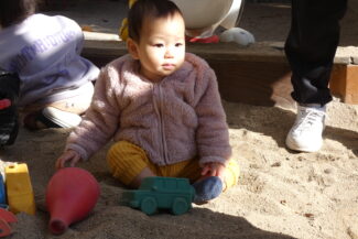 園庭にて（ほし組）