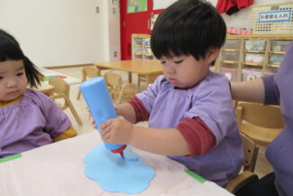 制作頑張りました（つき組）