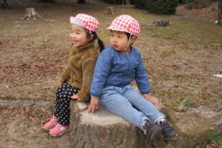 元気に城山公園までお散歩しました。（そら組）