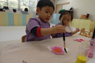 絵筆を使って（つき組）