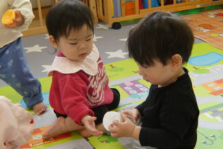 ペットボトルの廃材で（ほし組）