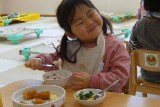 卒園式前の豪華メニュー（そら組）