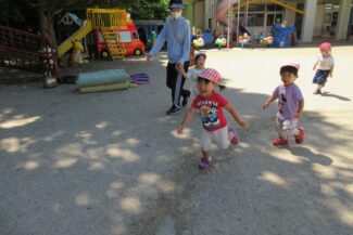 お外で体操（そら組）
