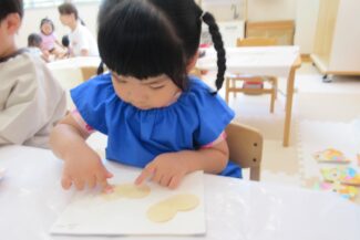 今日も真剣な表情が見られました（そら組）