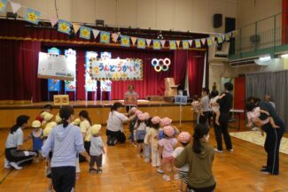 運動会予行の一日